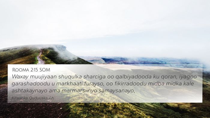 Rooma 2:15 SOM Bible Verse Image