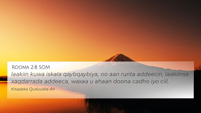 Rooma 2:8 SOM Bible Verse Image