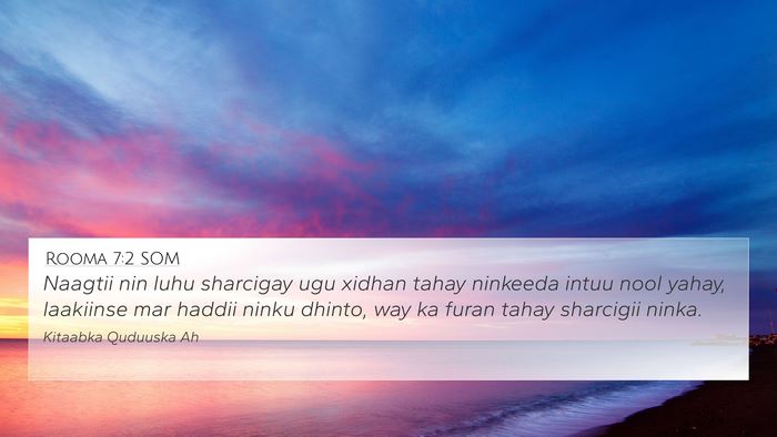Rooma 7:2 SOM Bible Verse Image
