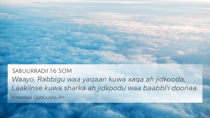 Sabuurradii 1:6 SOM Bible Verse Image