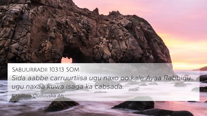 Sabuurradii 103:13 SOM Bible Verse Image