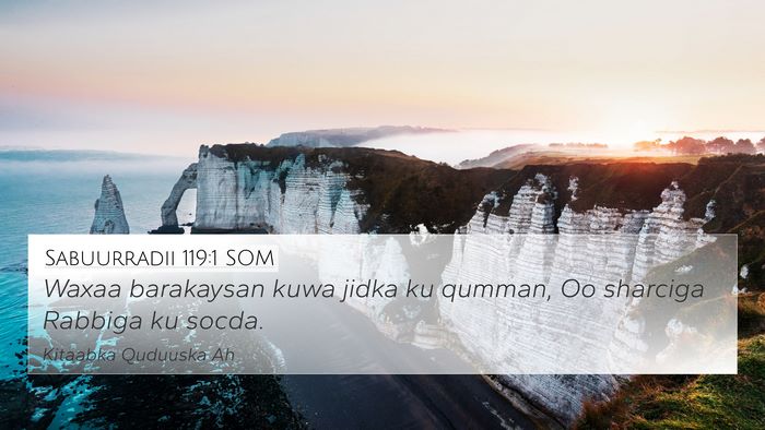 Sabuurradii 119:1 SOM Bible Verse Image