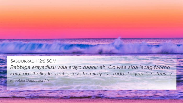 Sabuurradii 12:6 SOM Bible Verse Image