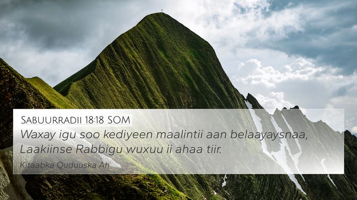 Sabuurradii 18:18 SOM Bible Verse Image