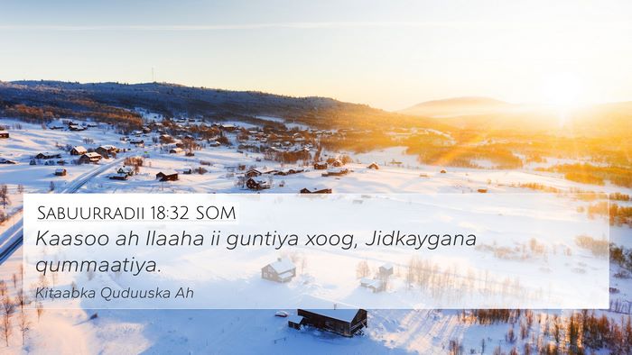 Sabuurradii 18:32 SOM Bible Verse Image