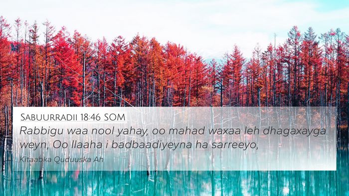 Sabuurradii 18:46 SOM Bible Verse Image