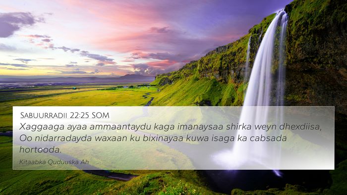 Sabuurradii 22:25 SOM Bible Verse Image