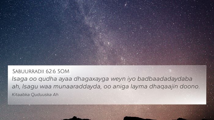 Sabuurradii 62:6 SOM Bible Verse Image