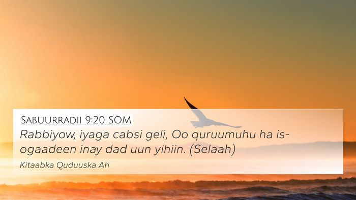 Sabuurradii 9:20 SOM Bible Verse Image