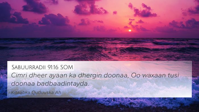 Sabuurradii 91:16 SOM Bible Verse Image