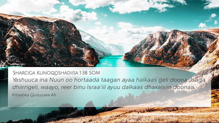 Sharciga Kunoqoshadiisa 1:38 SOM Bible Verse Image