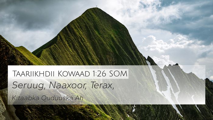 Taariikhdii Kowaad 1:26 SOM 4K Wallpaper - Seruug, Naaxoor, - 4K Wallpaper Bible Verse