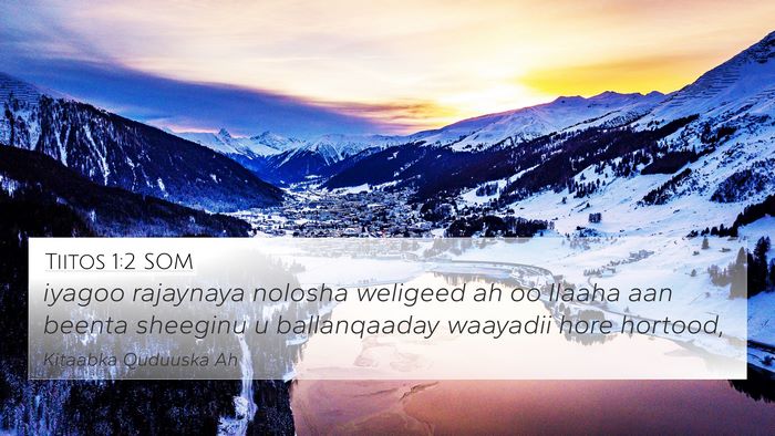 Tiitos 1:2 SOM Bible Verse Image