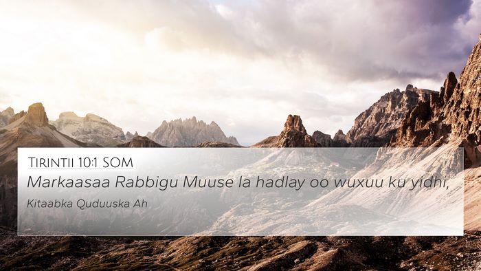 Tirintii 10:1 SOM Bible Verse Image