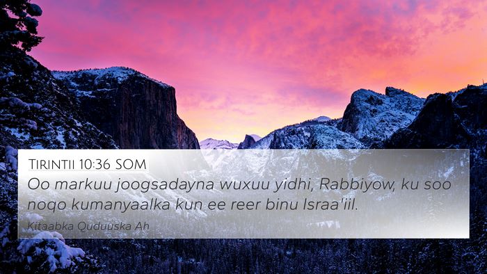 Tirintii 10:36 SOM 4K Wallpaper - Oo markuu joogsadayna wuxuu yidhi, Rabbiyow, ku - 4K Wallpaper Bible Verse