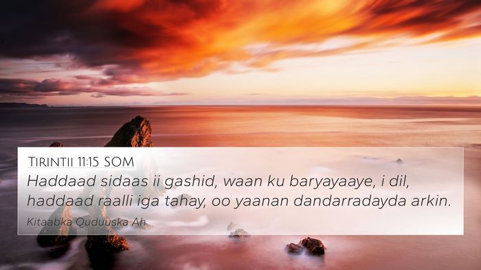 Tirintii 11:15 SOM Bible Verse Image