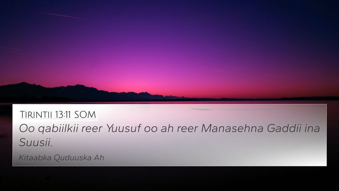 Tirintii 13:11 SOM Bible Verse Image