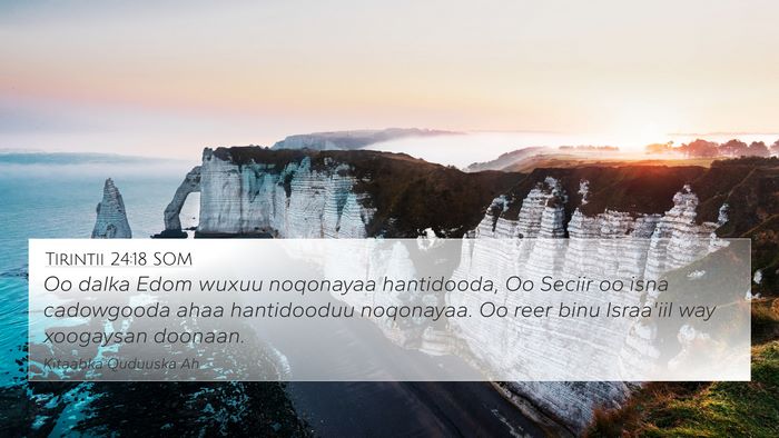 Tirintii 24:18 SOM Bible Verse Image