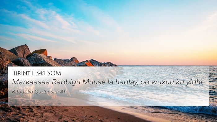 Tirintii 34:1 SOM Bible Verse Image