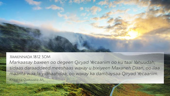 Xaakinnada 18:12 SOM Bible Verse Image