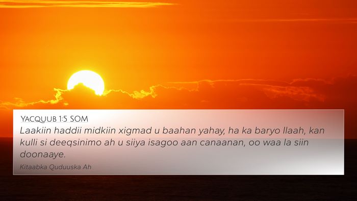 Yacquub 1:5 SOM Bible Verse Image