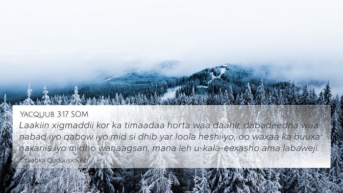 Yacquub 3:17 SOM Bible Verse Image