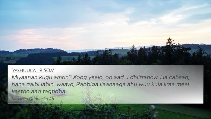 Yashuuca 1:9 SOM Bible Verse Image