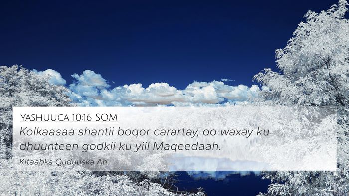 Yashuuca 10:16 SOM Bible Verse Image