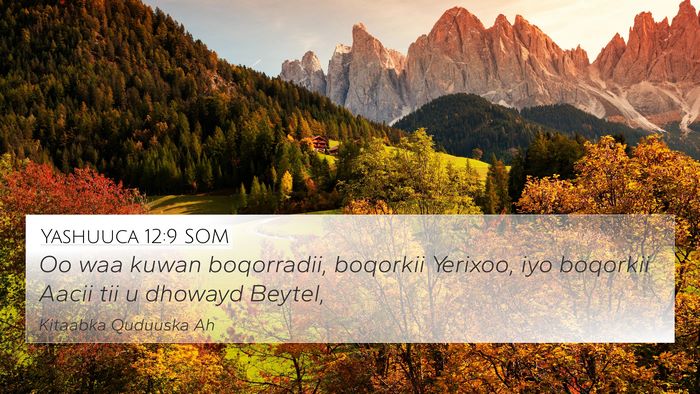 Yashuuca 12:9 SOM 4K Wallpaper - Oo waa kuwan boqorradii, boqorkii Yerixoo, iyo - 4K Wallpaper Bible Verse
