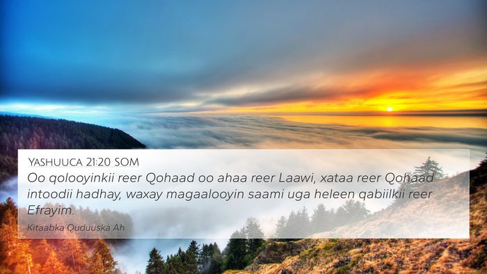 Yashuuca 21:20 SOM Bible Verse Image