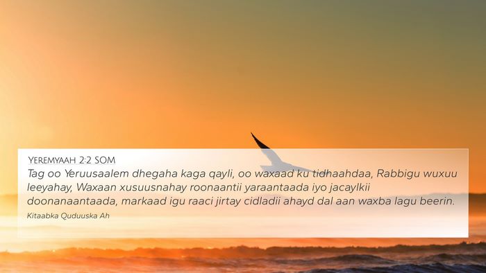 Yeremyaah 2:2 SOM Bible Verse Image
