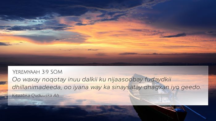 Yeremyaah 3:9 SOM Bible Verse Image