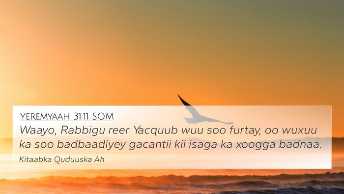 Yeremyaah 31:11 SOM Bible Verse Image