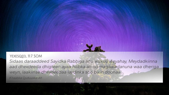 Yexesqeel 11:7 SOM Bible Verse Image