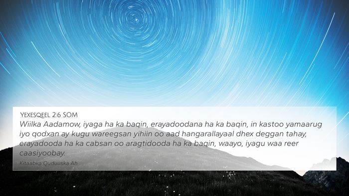 Yexesqeel 2:6 SOM Bible Verse Image