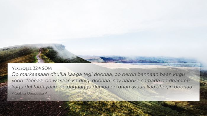 Yexesqeel 32:4 SOM Bible Verse Image