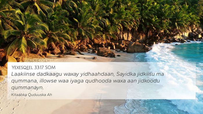 Yexesqeel 33:17 SOM Bible Verse Image