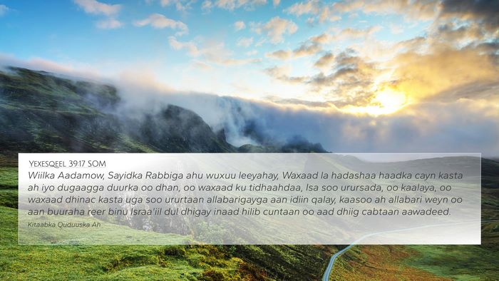 Yexesqeel 39:17 SOM Bible Verse Image