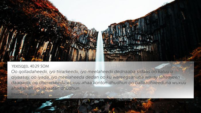 Yexesqeel 40:29 SOM Bible Verse Image