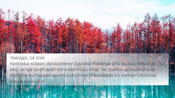 Yexesqeel 5:8 SOM Bible Verse Image