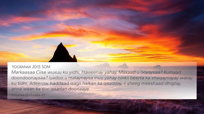 Yooxanaa 20:15 SOM Bible Verse Image
