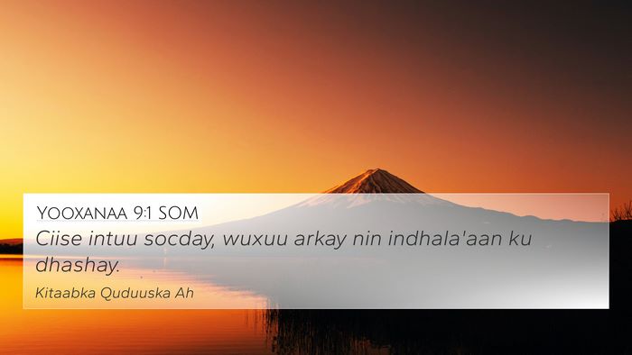 Yooxanaa 9:1 SOM Bible Verse Image