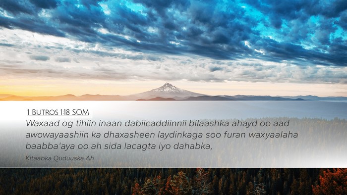 1 Butros 1:18 SOM Bible Verse Image