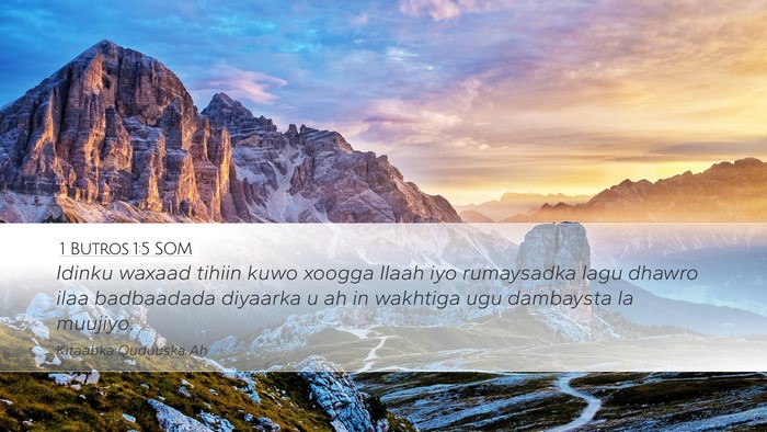 1 Butros 1:5 SOM Bible Verse Image