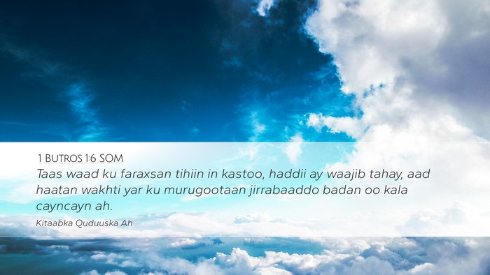 1 Butros 1:6 SOM Bible Verse Image