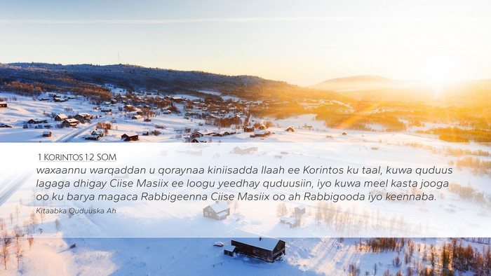 1 Korintos 1:2 SOM Bible Verse Image
