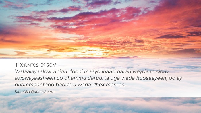 1 Korintos 10:1 SOM Bible Verse Image