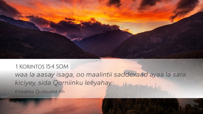 1 Korintos 15:4 SOM Bible Verse Image