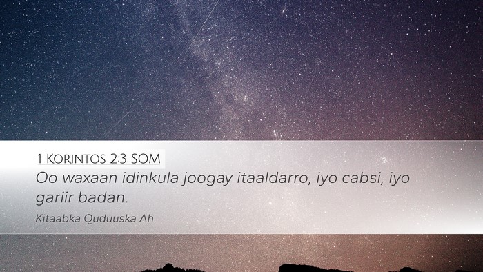 1 Korintos 2:3 SOM Bible Verse Image