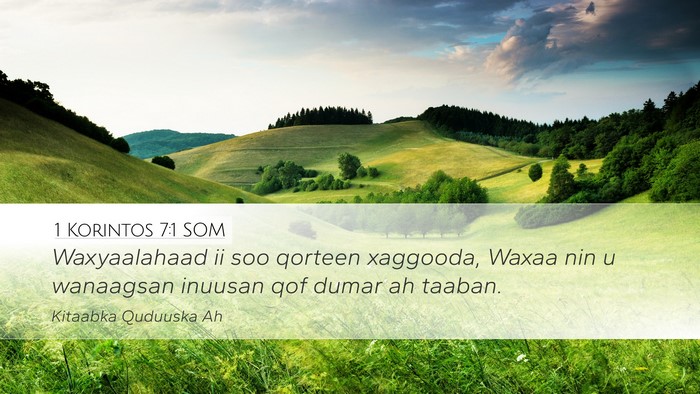 1 Korintos 7:1 SOM Bible Verse Image